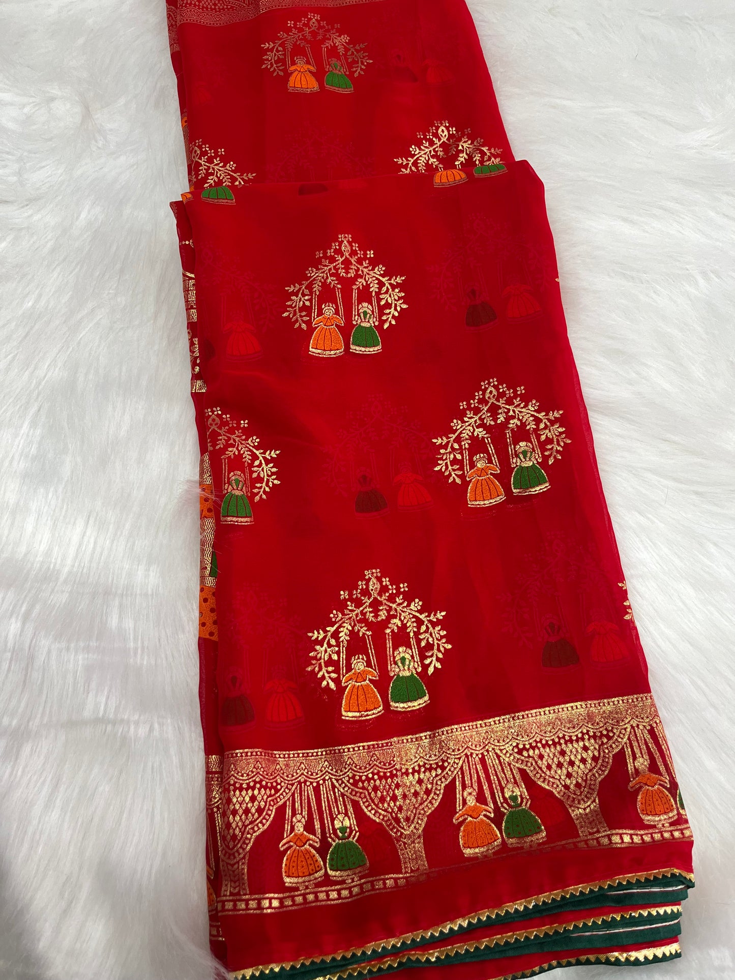 Bani thani karwa chauth special  red saree