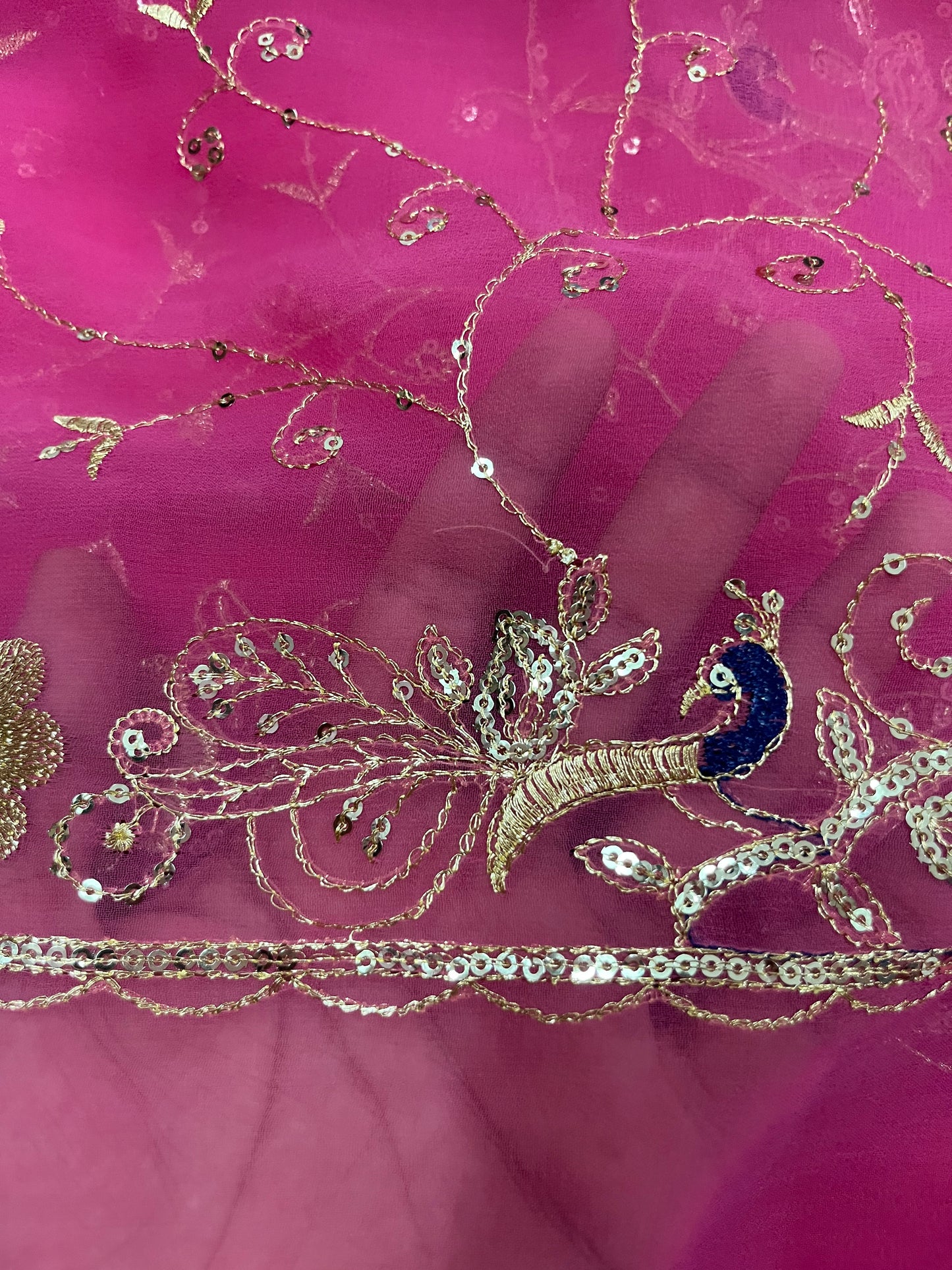 mor jaal peach color