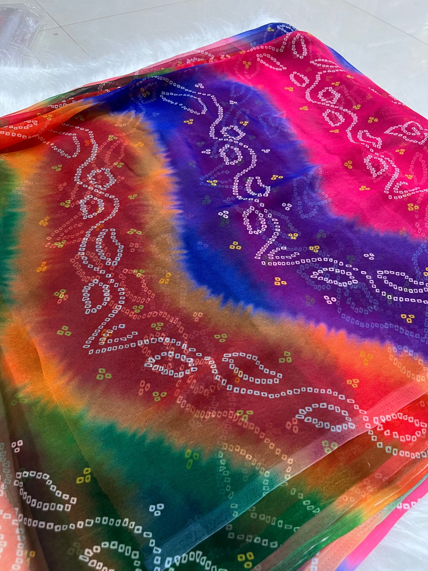Pachranga pure looking saree