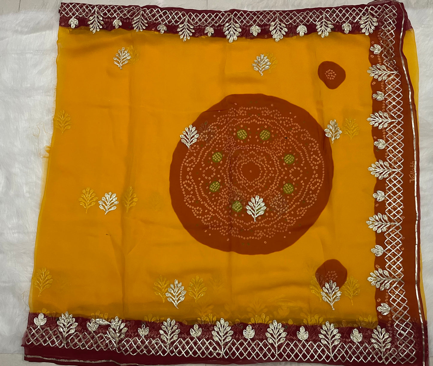 Piliya saree gota work