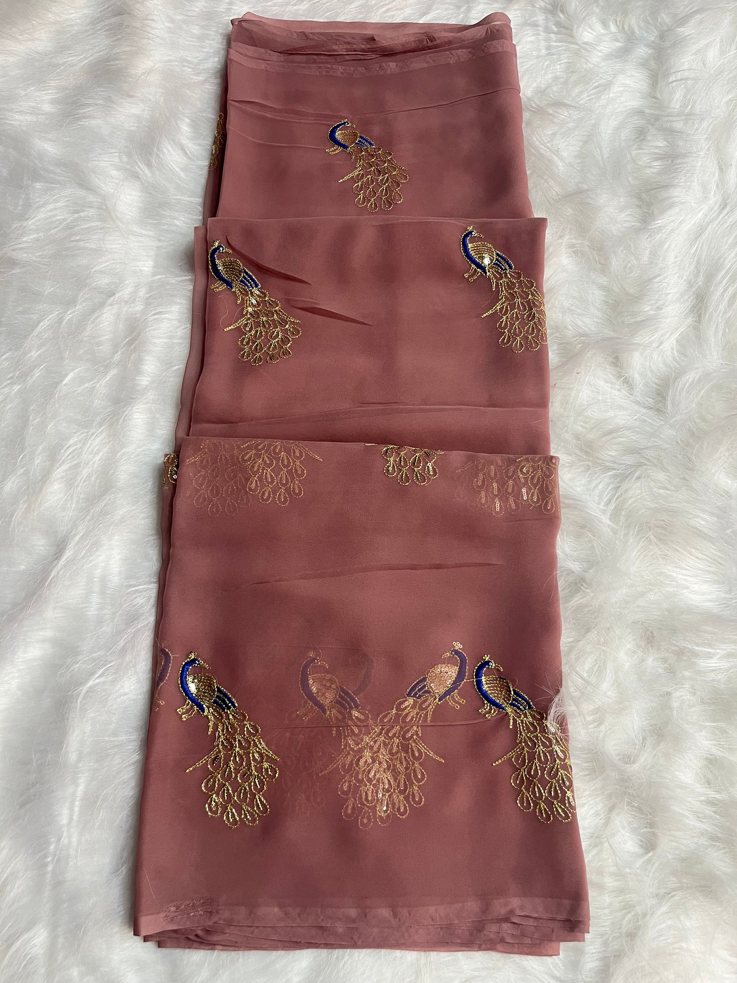 51 mor pattern saree