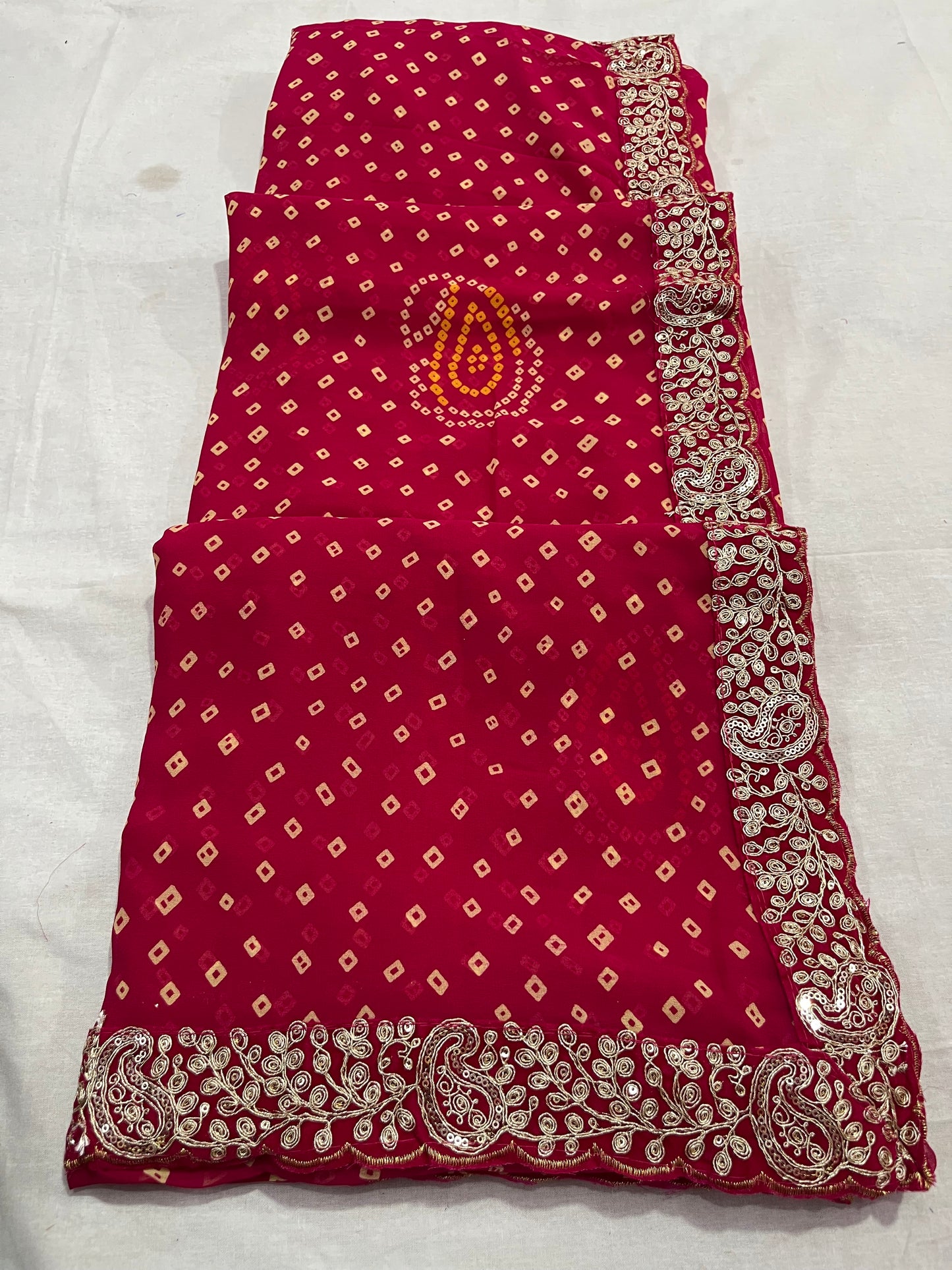 bandej pita work saree