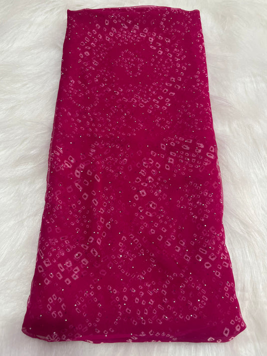 Bandhani siroski saree