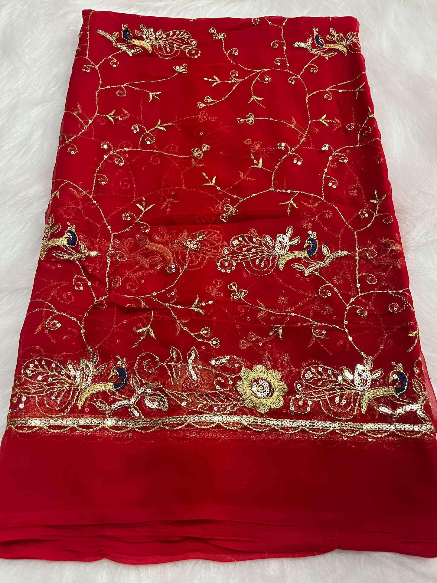 Heavy mor jaal sarees