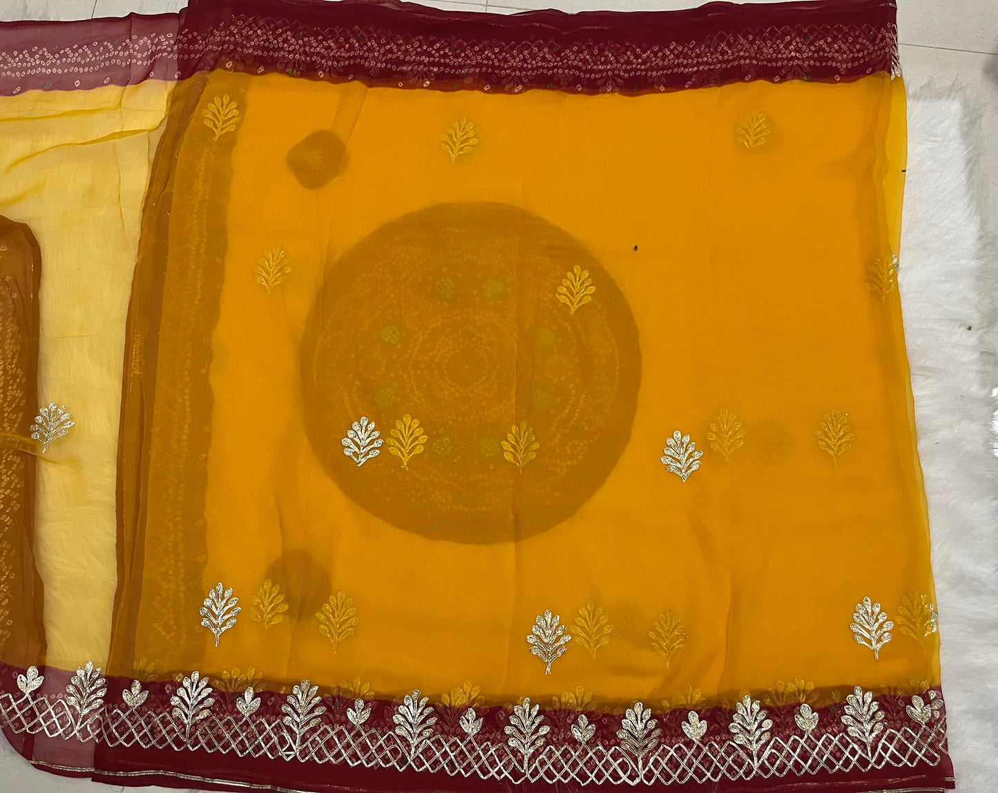 Piliya saree gota work