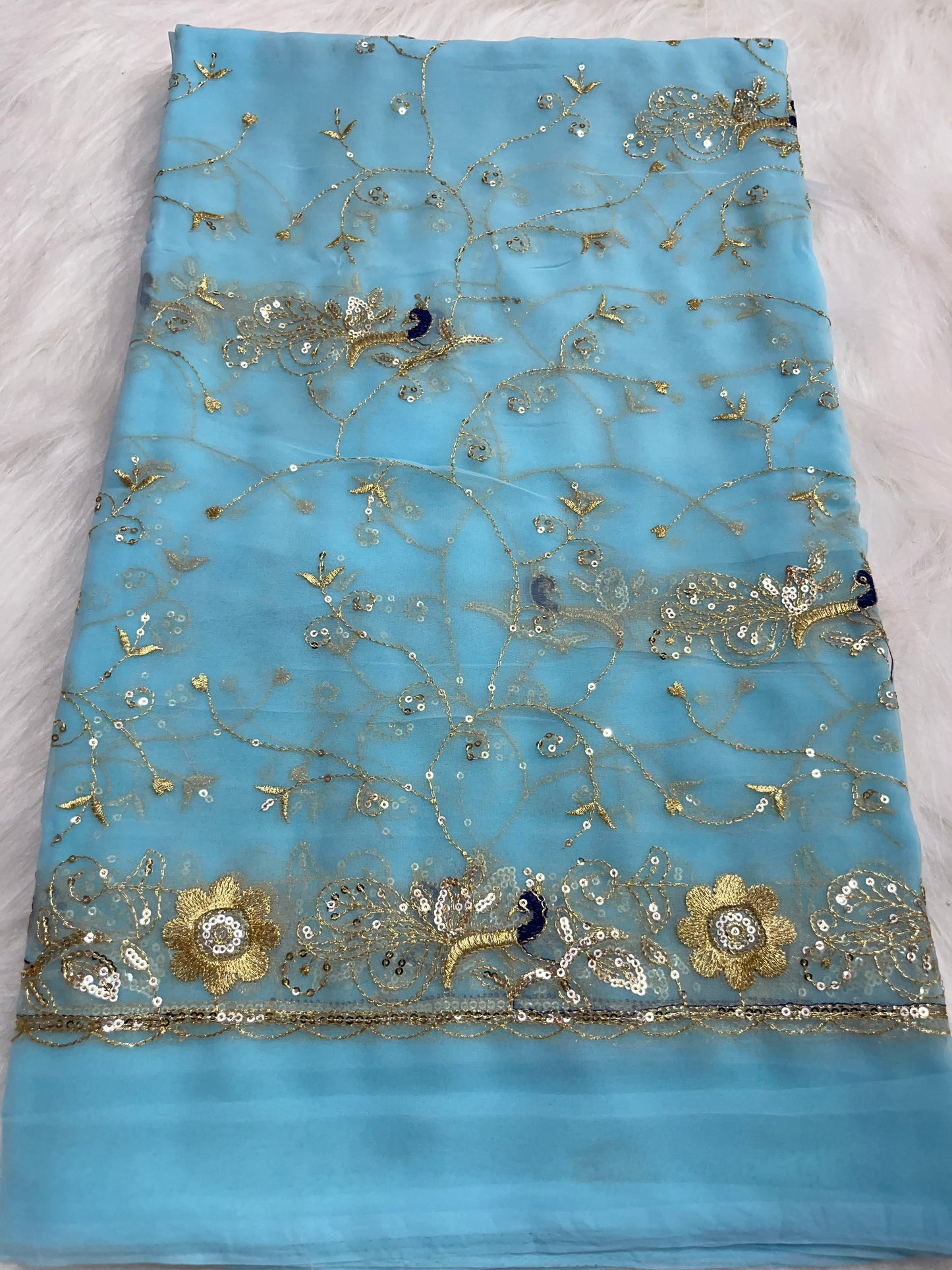 Heavy mor jaal sarees