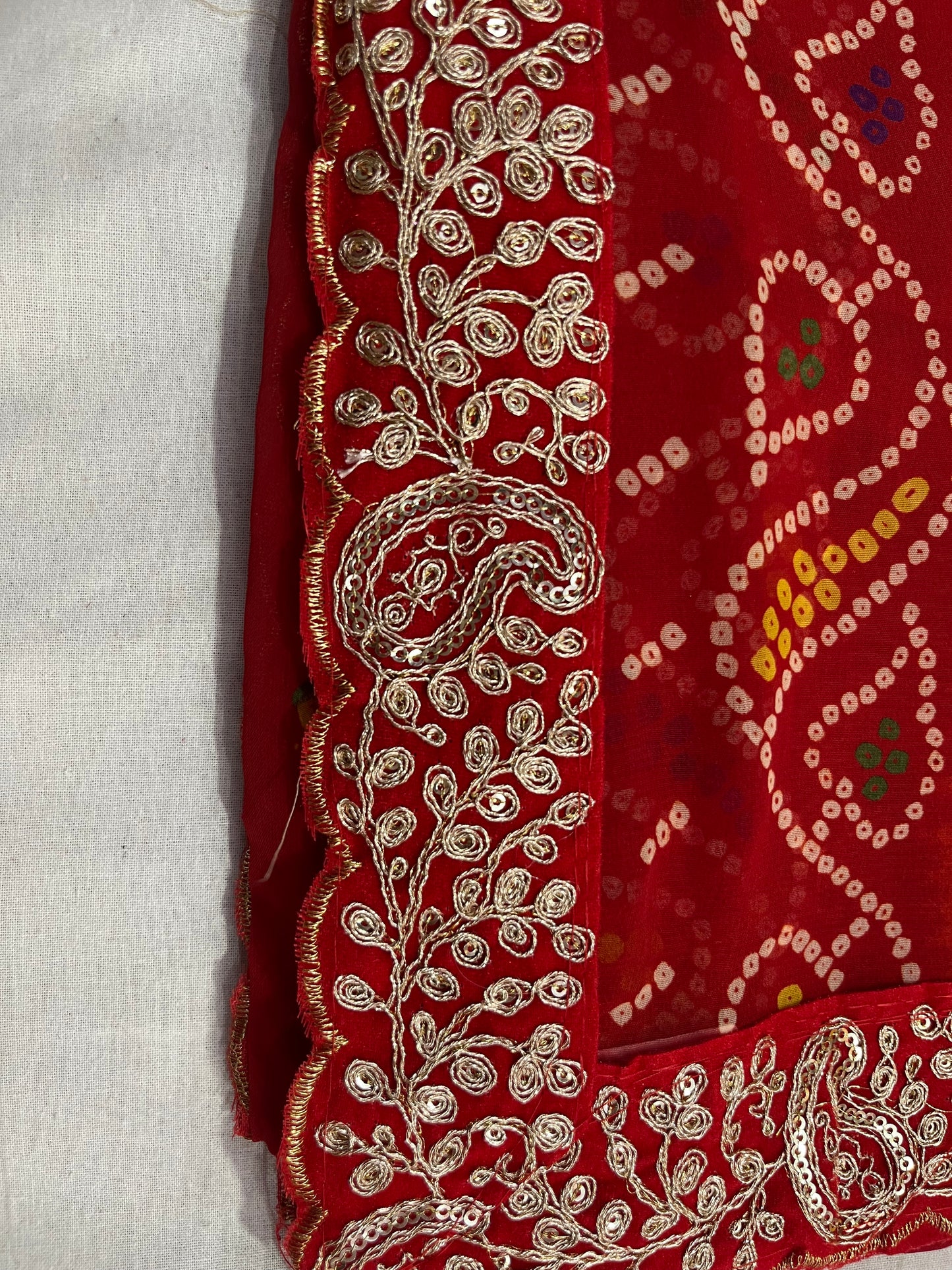 piliya pitan work saree