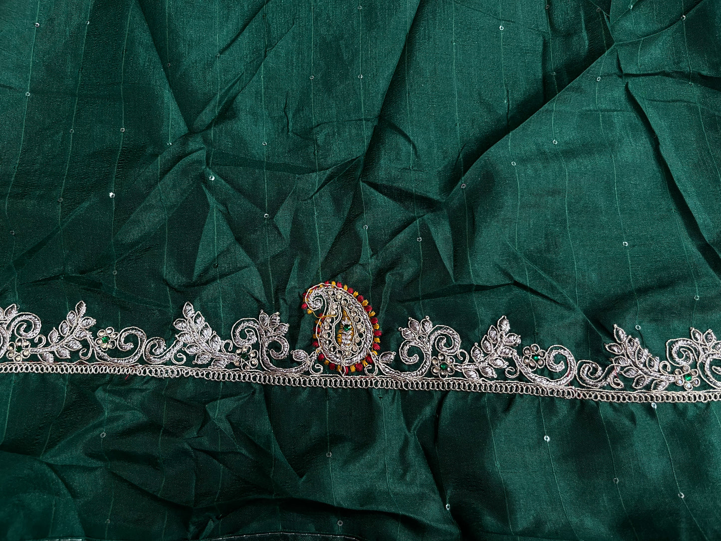 Beautiful red sibori bandej saree
