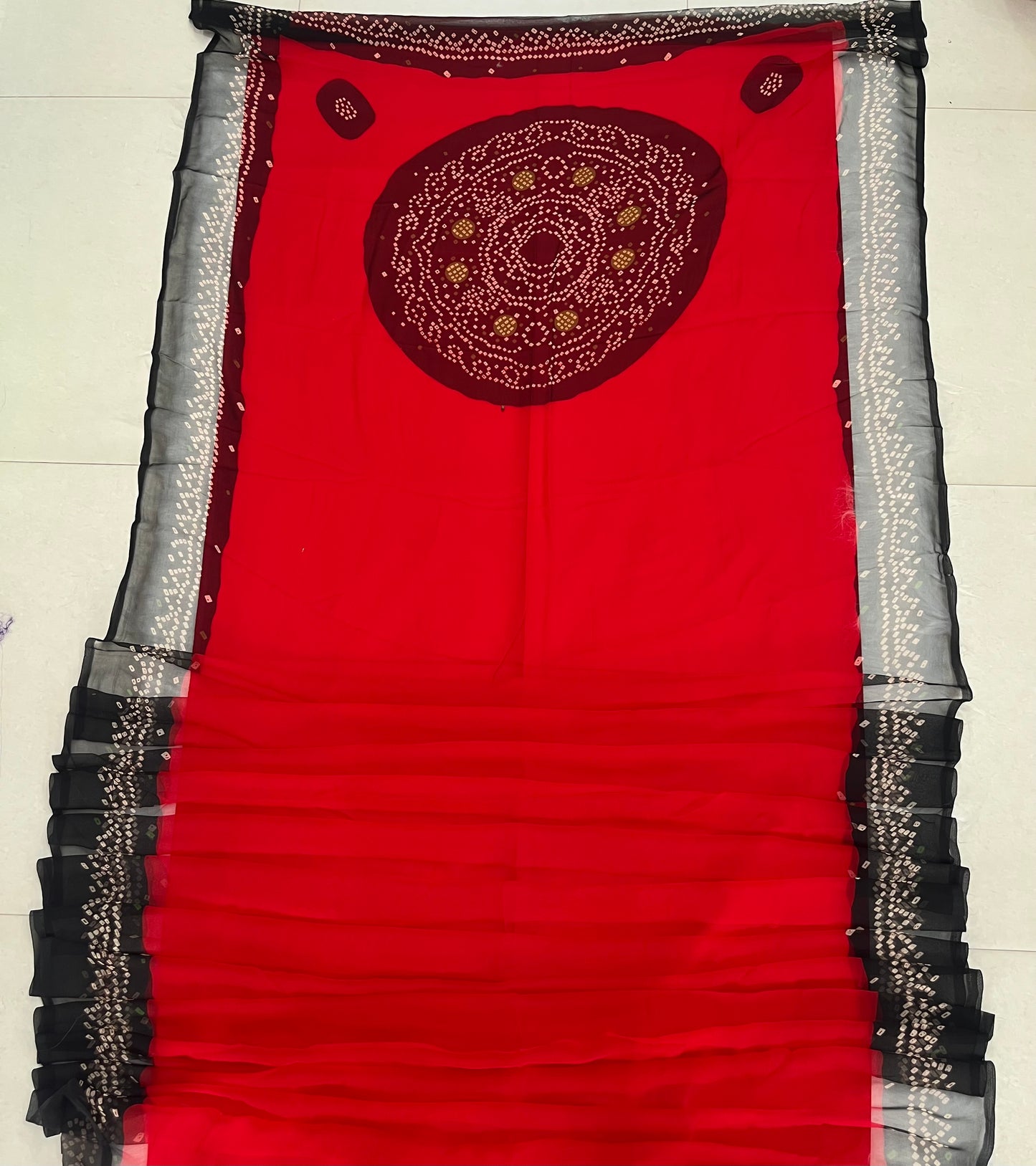Border bandej saree