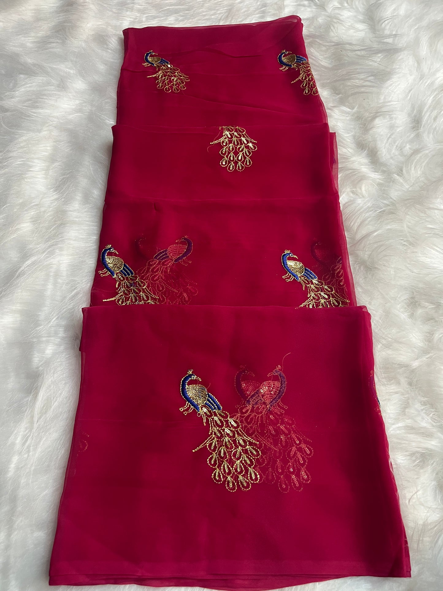 51 mor pattern saree