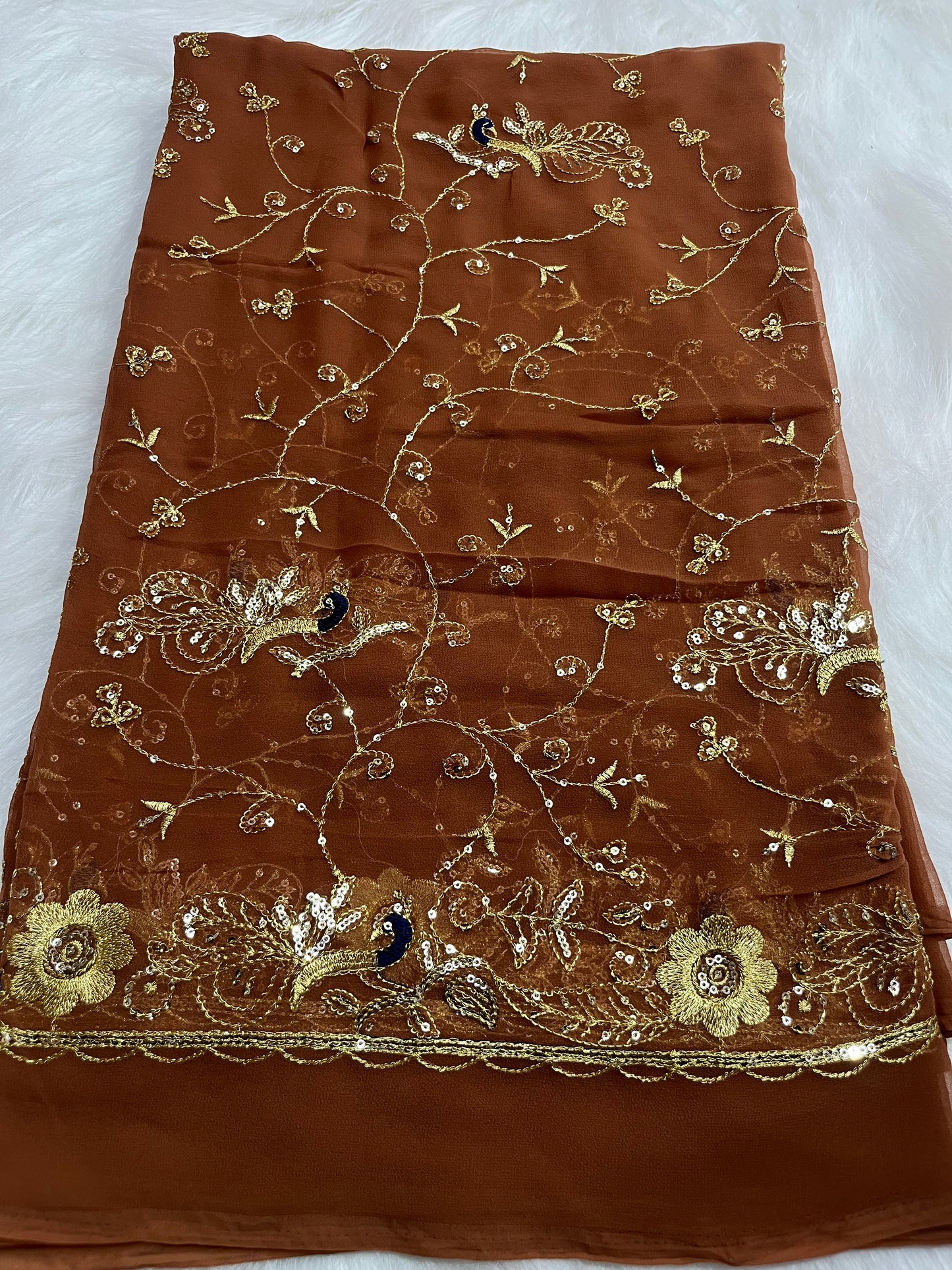 Heavy mor jaal sarees