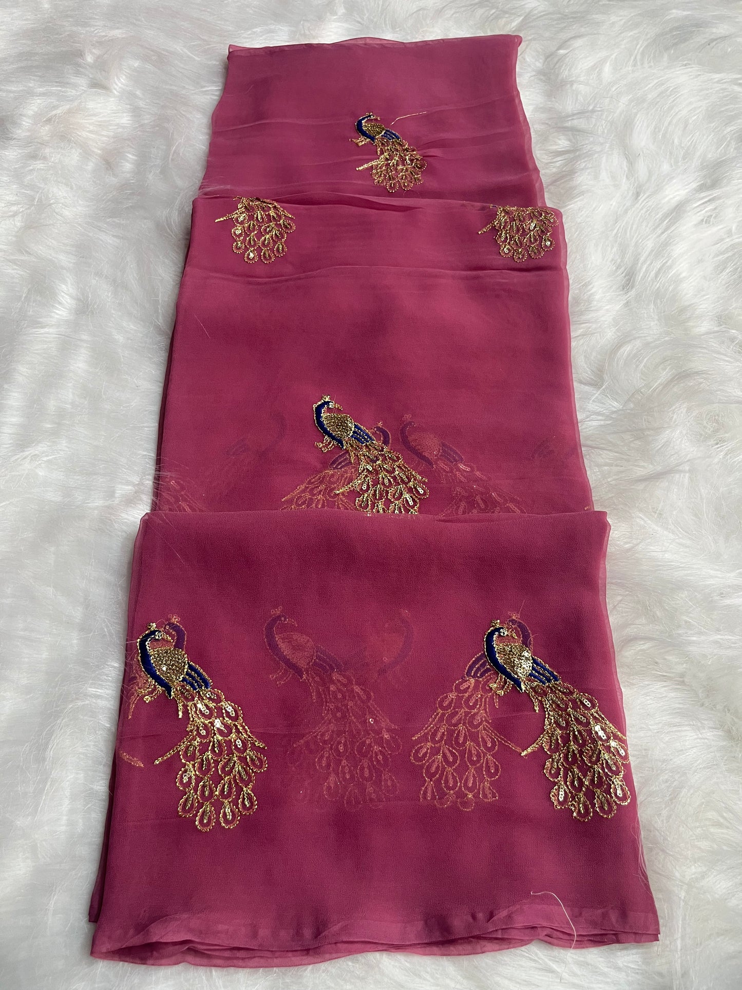 51 mor pattern saree