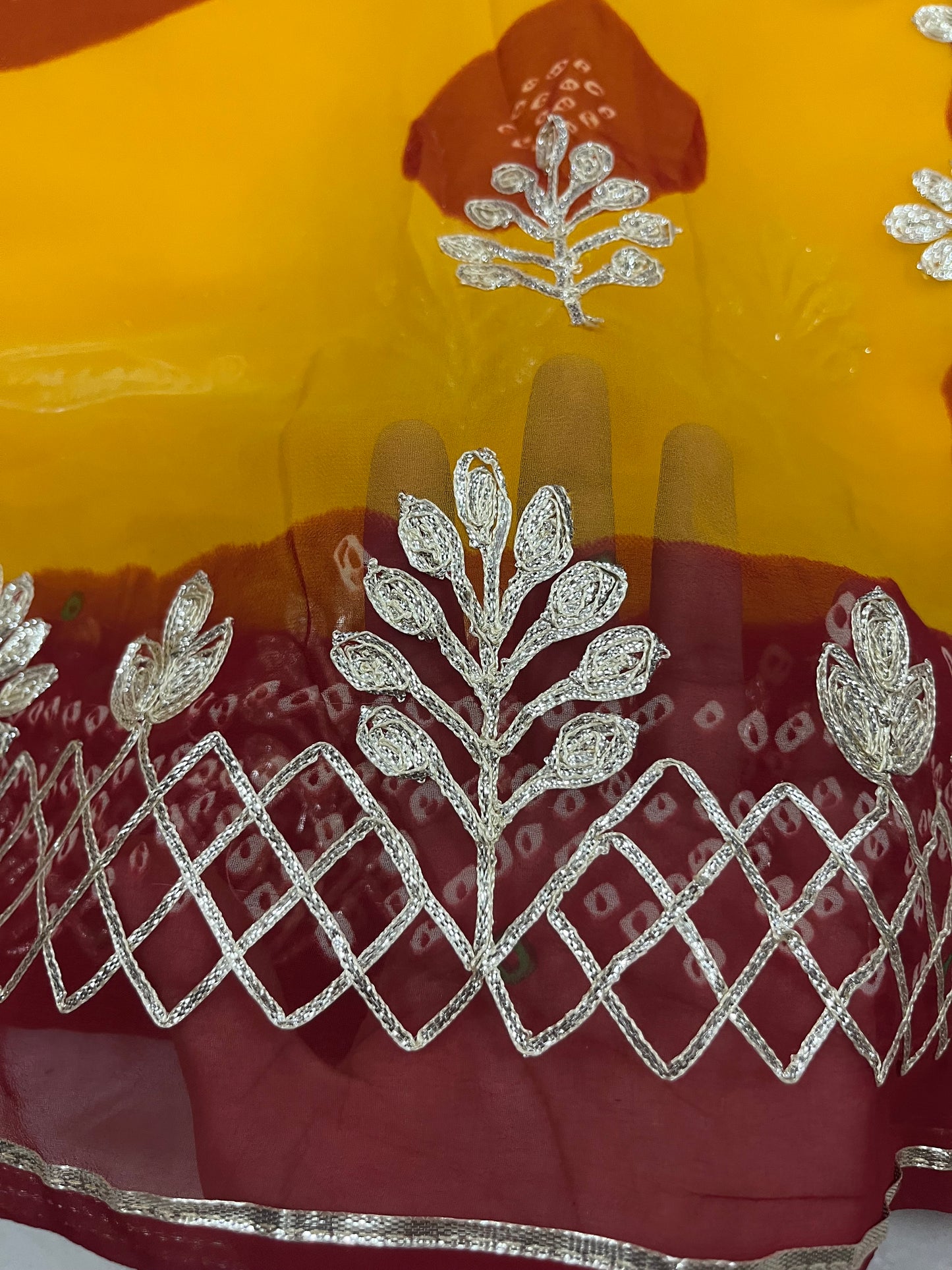 Piliya saree gota work