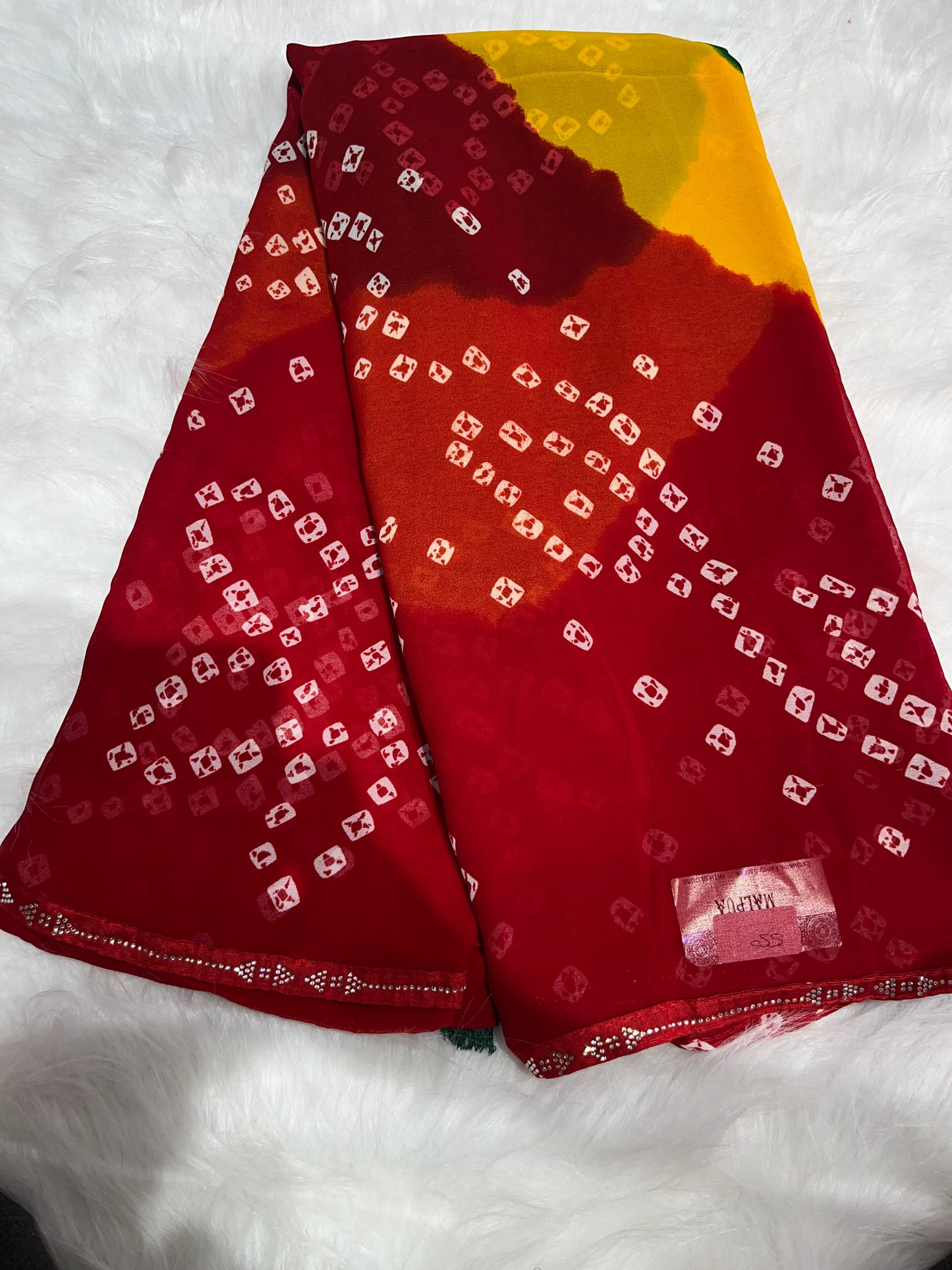 Ghewar bandej with stone lace
