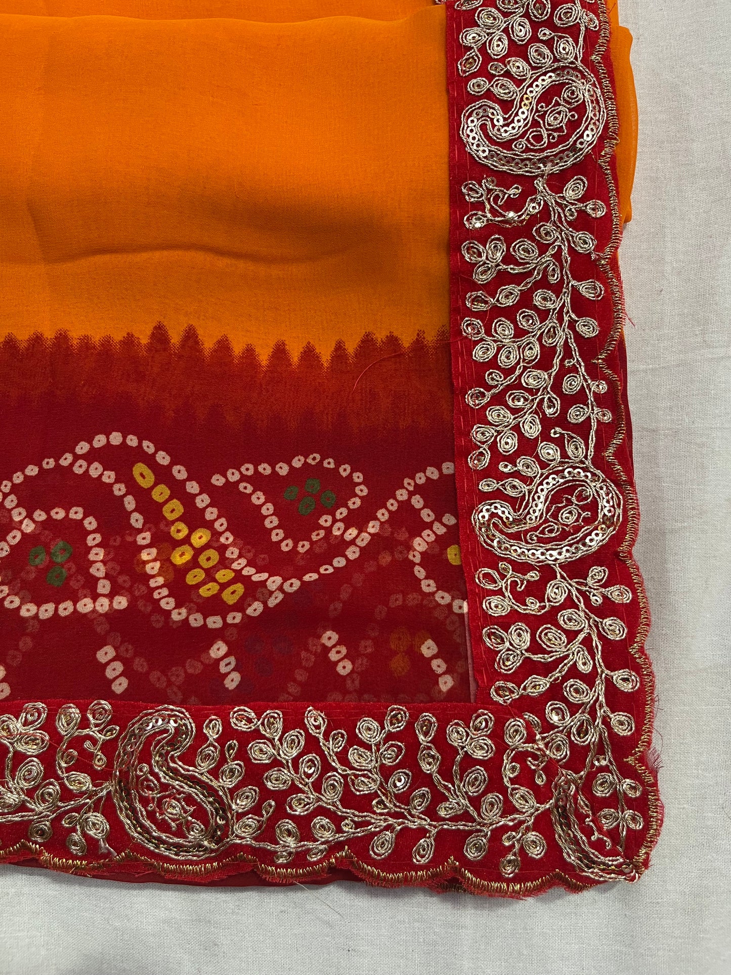 piliya pitan work saree