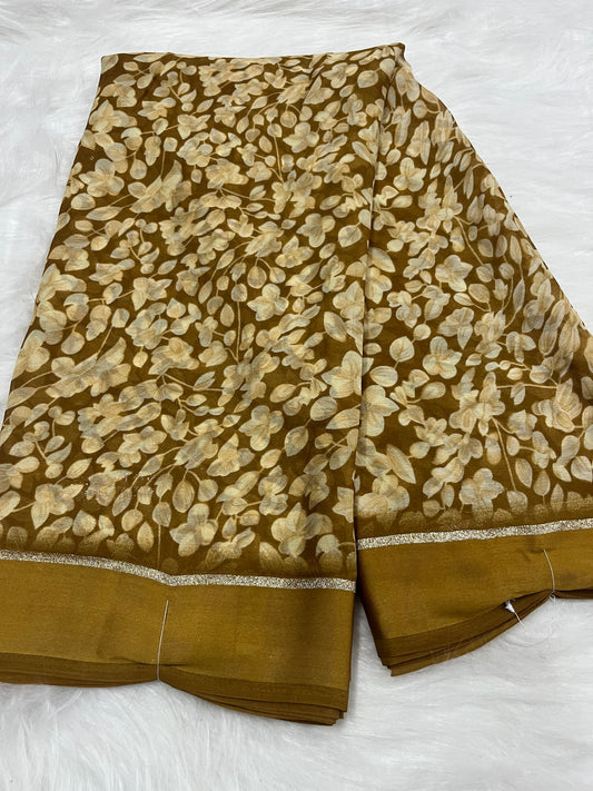 mustard golden colour satan border