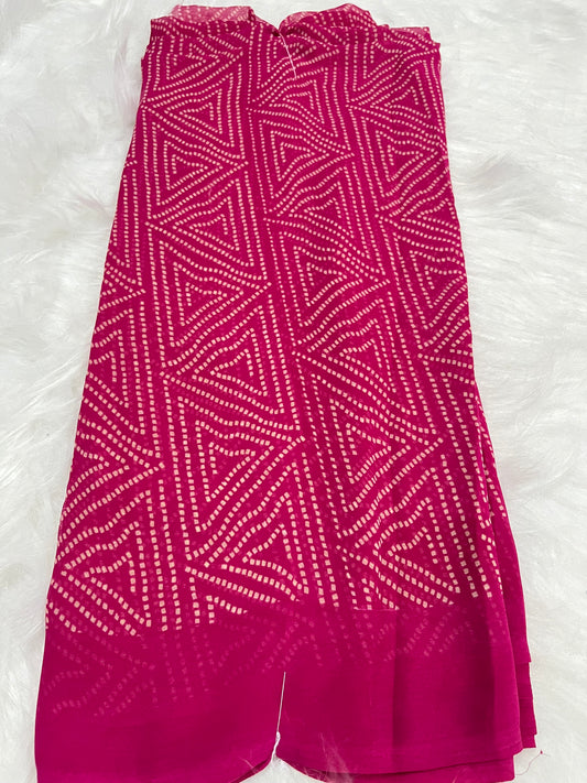rani triangle bandej saree