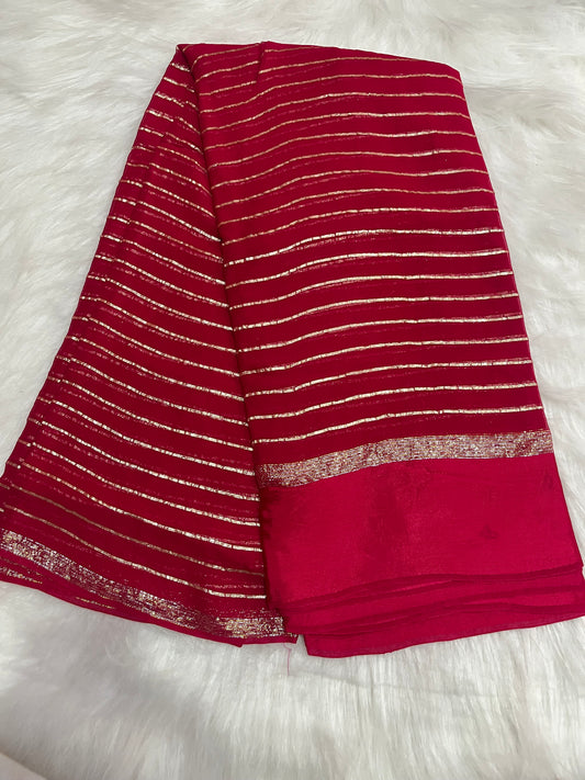 Viscos zari Georgette