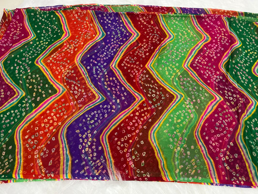 pachrangi chundari saree