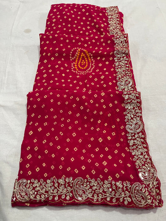 bandej pita work saree
