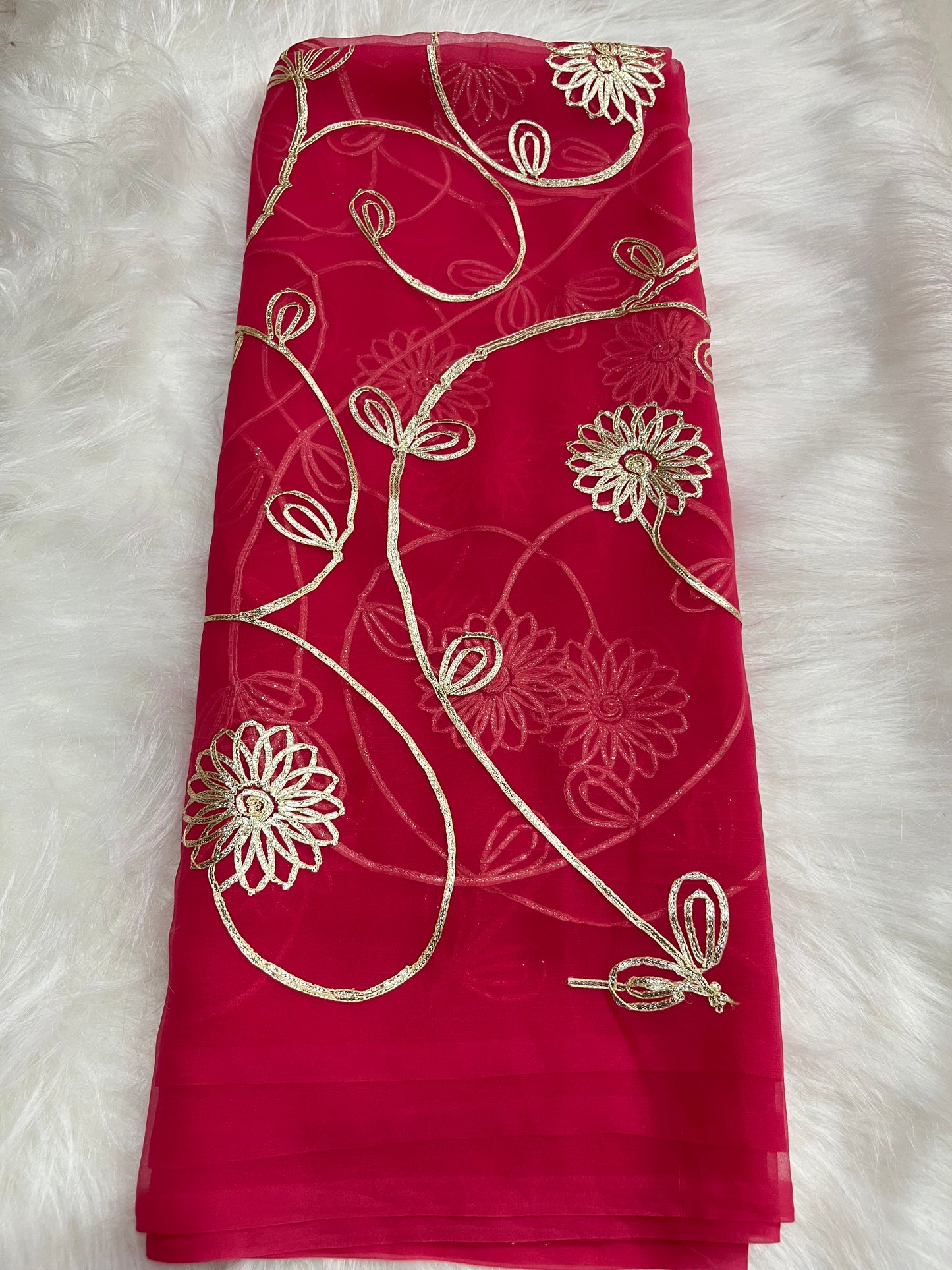 Kacha gotta work sarees