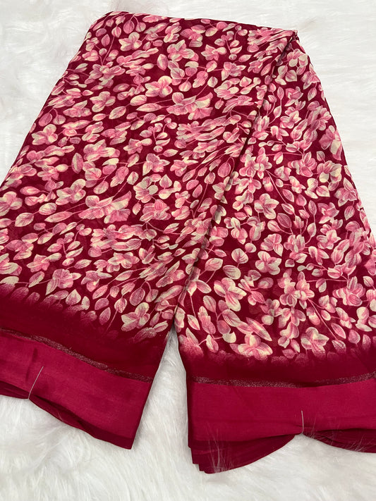 rani cherry colour satan border