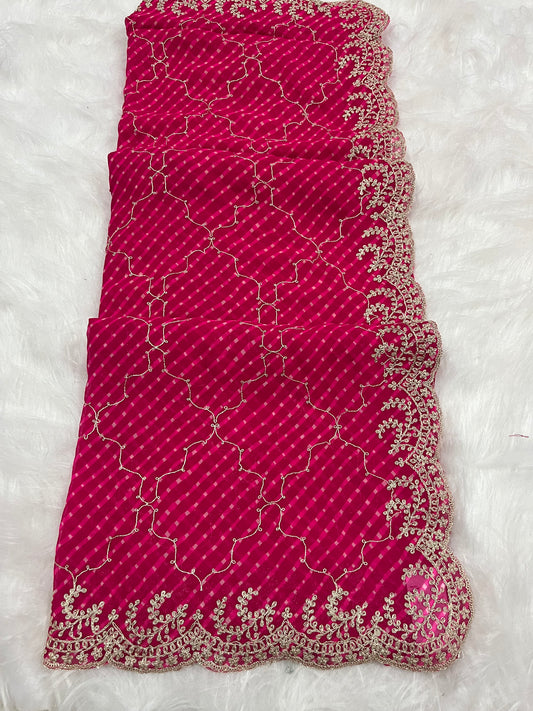 Mothna rani jaal and pitan cut work border