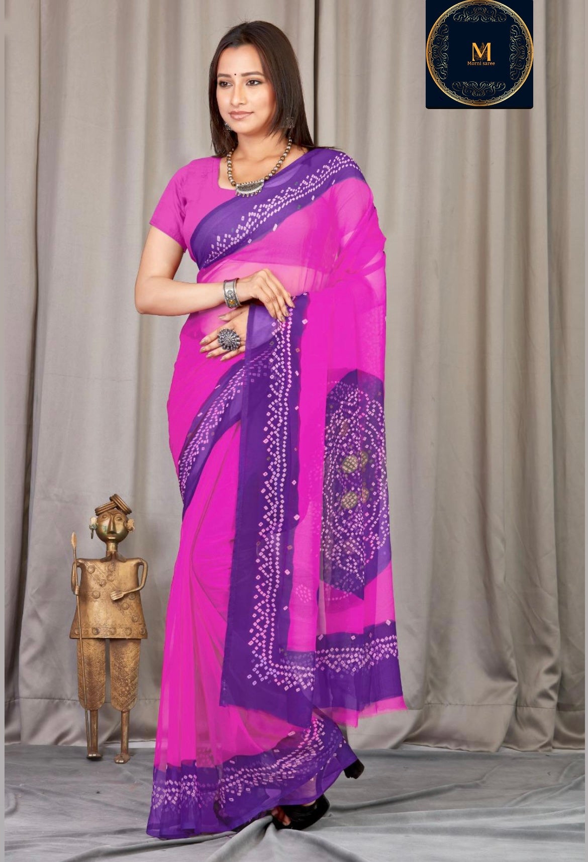 Border bandej saree