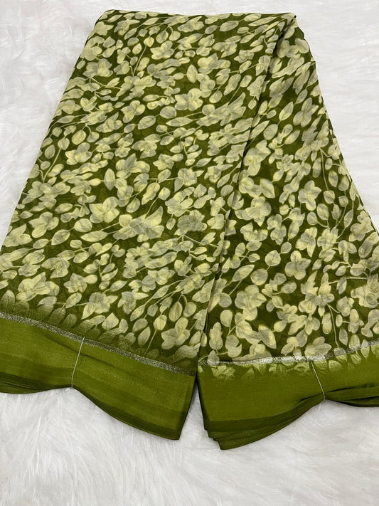 mehndi green colour satan border
