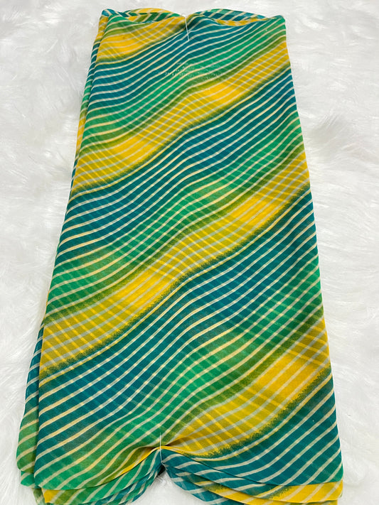 multi colour lehriya saree